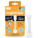oogiebear Brite - Baby Nose Cleaner and Ear Wax Removal Tool. Baby Gadget with Nighttime LED Light. Safe Snot Booger Picker for Newborns, Infants & Toddlers (1 Pack, White)