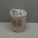 JiatuA Small Trash Can Plastic Wastebasket Round Garbage Container Bin for Bathroom, Kitchen, Bedroom, Home Office, College Dorm, Pink (1.8 Gallons)