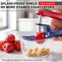 2 x Cherry Pitter - Makmzoon Cherries Pitter Tool | Stainless Steel Rods with Hand-held Push Design, Save Time & Space for Making Cherry Jam with Lock Design