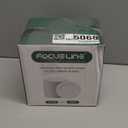 FOCUSLINE 100 Count White Plastic Dessert Plates 7 Inch, Disposable Heavy Duty Plastic Plates for Weddings, Parties and Events