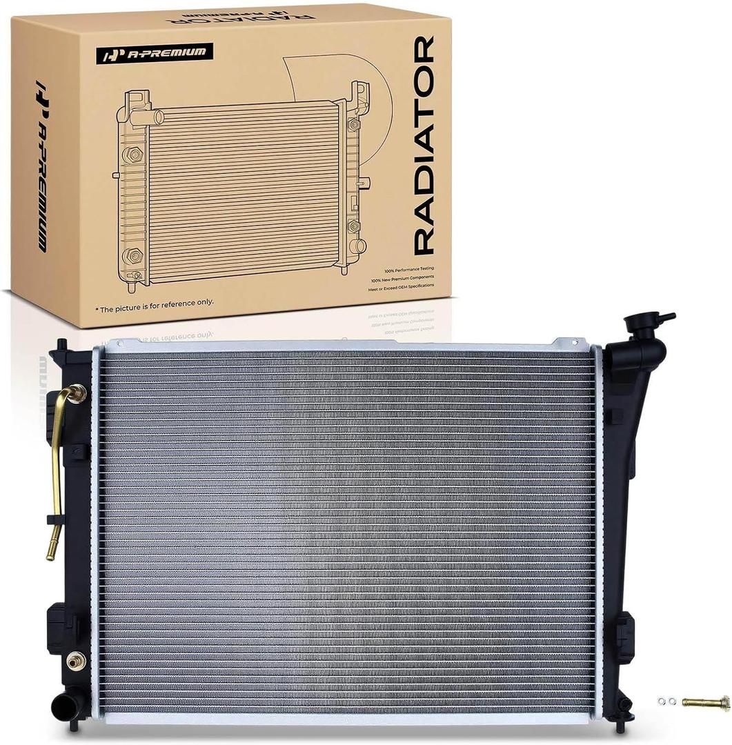 A-Premium Engine Coolant Radiator Assembly with Transmission Oil Cooler Compatible with Hyundai Sonata 11-14 2.4L, Azera 15-17 3.3L & Kia Optima 11-15 2.4L, Cadenza 14-15 3.3L, AT