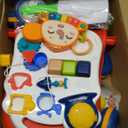 CUTE STONE Sit to Stand Learning Walker, 2 in 1 Baby Walker, Early Educational Child Activity Center, Multifunctional Removable Play Panel, Baby Music Learning Toy Gift for Infant Boys Girls