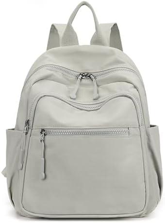 Tanweibago Mini Nylon Women Backpacks,11L Small Ladies backpacks Casual Lightweight Women Shopping Travel Daypack (Y2-Grey)
