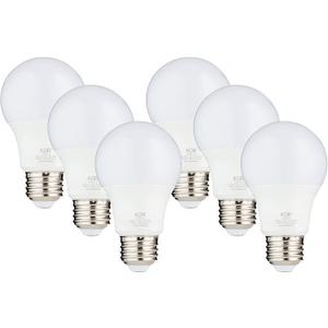 KOR 100W Equivalent LED Light Bulbs, 15W 40K 1500 Lumens Cool White 4000K Non-Dimmable, A19 E26 Standard Base, 10000 Hour Lifetime, Pack of 6