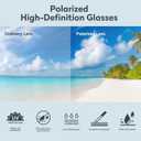 Premium Acetate Aviator Polarized Sunglasses for Men Women Scratch/Saltwater Resistant/Oleophobic Coating Lens (Black and Tortoise Frame/Grey Lens)