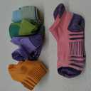 Womens Ankle Anti-blister Thick Cushioned Wicking Odor Resist Athletic Running Socks 5 Pairs (6-9)