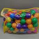 Ball Pit Balls Phthalate Free BPA Free Crush Proof Plastic - 7 Bright Colors in Reusable Play Toys for Kids with Storage Bag