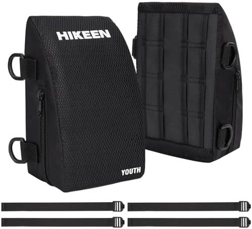 Hikeen Baseball Catcher Knee Supports Catcher Knee Pads for Baseball Softball with Removable Sponge Block Catchers Knee Wedge Catcher Knee Support Gear for Youth Kids