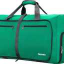 Gonex 60L Packable Travel Duffle Bag for Boarding Airline, Lightweight Foldable Gym Duffle Water Repellent & Tear Resistant Mint Green