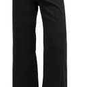Supgoreou Women's Wide Leg Jeans High Waisted Stretchy Trendy Casual Versatile Work Denim Pants Trousers 2025 (Black, M)