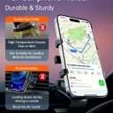 Car Phone Holder Dashboard Phone Mount 360 Degree Rotation Multifunctional Clip Design Car Universal Phone Mount Compatible with 4-7 inch cellphones