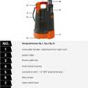 Clean Water Pump, Prostormer 1HP 3430GPH Portable Household Submersible Utility Drainage Pump for Swimming Pool, Pond, Garden, Flooded Cellar and Basement