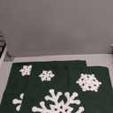 MIULEE Pack of 2 Christmas Decorative Snowflake Throw Pillow Covers Canvas Embroidery Winter Cushion Cases Holiday Decor Soft Pillowcases for Winter Couch Sofa Bedroom CarDark Green, 20x20in