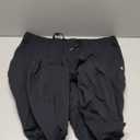 SANTINY Women's Cotton Sweatpants Yoga Lounge Casual Pants Open Bottom Sweat Pants for Women with Pockets (3X-Large, Black)