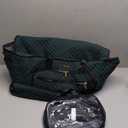 Travel Duffle Bag, Wide Open Large Weekender Bag for Women with Shoe Compartment, Carry on Overnight Bags with Toiletry Bag, Hospital Bag for Women Labor Delivery with Wet Pocket (Dark Green) (45L)