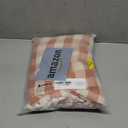 JIALE Fall Gingham Tablecloth Rectangle Cotton Linen Fabric Checkered Table Cloth with Tassel Washable Wrinkle Free Buffalo Plaid Table Cover for Thanksgiving Picnic Home Decor, Orange, 55x120''