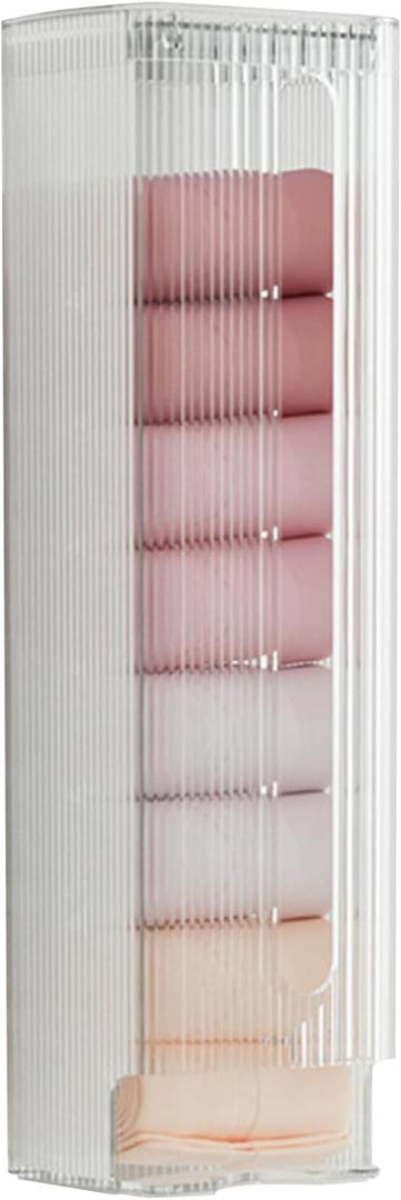 Underwear Organizer Drawer, PET Wall Mounted Underwear Storage Box Multipurpose Underwear Panties Socks Organizer Self Box for Socks for Bathroom Kitchen Garbage Bag(Transparent)