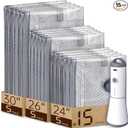 Vacbird Vacuum Bags for Travel with Rechargeable air Pump, Carryon Size Compression Packing Bags for Luggage and Suitcase, Space Saver for Clothes and Clothing 15 Combo Travel Size