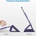 JETech Case for iPad Pro 12.9 Inch (1st and 2nd Generation, 2015 and 2017 Model), Auto Wake/Sleep (Purple)