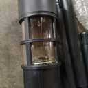 Solar Black Outdoor Integrated LED Landscape Path Bollard Light, Pack of 7