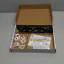 Homemory 6 Pcs Window Candles with Remote Timer Dimmer, Battery Operated Candlesticks with Holders and Suctions, White LED Christmas Candle for Window Xmas Holiday Decor