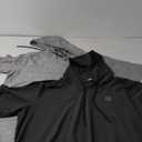 NELEUS Men's Dry Fit Performance Athletic Shirt with Hoods, 2 Pack, Black and Gray, 2XL