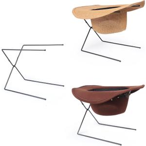 WOMACO Hat Stand for Display - Metal Cowboy Hats Display Rack Holder for Tabletop - Foldable & Easy to Storage (Black, 3 pack)