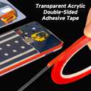 5mm/10mm x 20M Double Sided Phone Repair Adhesive Tape for Mobile Phone, Notebook Computer, Electronic LCD Touch Screen Repair (Pack of 4)