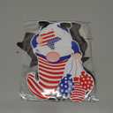 25 Pieces Patriotic Memorial Day Refrigerator Magnets 4th of July Magnets Independence Day Gnomes USA Flag Decorative Fridge Magnetic Stickers for Fridge Metal Door Mailbox Locker Office Cabinet Decor