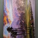 Golf Course at Sunset in Palm Wall Art Prints USA California Picture Canvas Wall Decor for Home Living Room Bedroom Bathroom Framed Artwork Ready to Hang(28''H x 44''W)