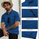 SCODI 5 Pack Mens Pocket Polo Shirts Short Sleeve Multipack Golf Shirt for Men Moisture Wicking Casual Athletic Work T-Shirts (M)