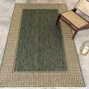 Asha Simple Striped Indoor/Outdoor Area Rug 4' x 6'