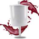 TALPGOD Communion Cup Filler/Dispenser with Button Release (8 oz. Bottle),Juice & Wine Dispenser for Communion Cups Church Supplies,Push Button Release/Easily Fills 25+ Cups (White)