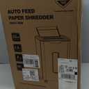 Paper Shredder for Home Office, 60 Sheets Auto Feed, 55dB Super Quiet, P-4 Cross Cut, 2.4m/min High-Speed Shredding, 5.8 Gallon Bin, CD/Credit Card Shredder with Anti-Jam & Dual Modes