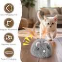 Moving Cat Toy Cat Mouse Toy with Automatically Wagging Tail Plush Mouse Toys for Cats 2026 Upgraded Interactive Cat Toy Squeaky Mouse