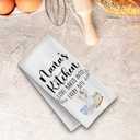 2 x ChenCraty Nana Baking Kitchen Towels, for Nana Grandma Dish Tea Towels for Kitchen Bakery Decor, Grandma Birthday Gifts from Grandkids Decorative Hand Towels, 16x24 Inch