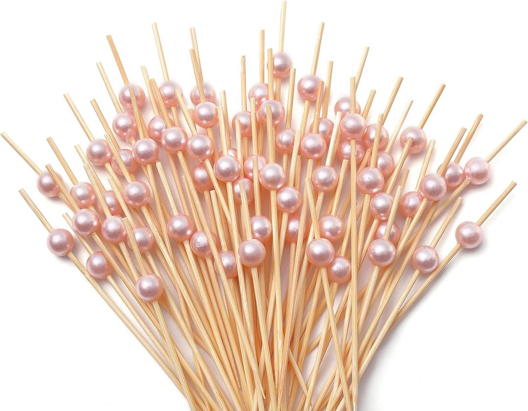 Cocktail Picks for Appetizers, Toothpicks for Appetizers, 200PCS Cocktail Toothpicks for Drinks Fruit, Decorative Bamboo Skewers for Appetizer Charcuterie Food Sticks