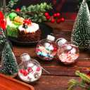 80 Pcs Clear Christmas Ball Ornaments Bulk Plastic Fillable Clear Ornaments for Crafts DIY Transparent Hanging with Removable Top for Holiday Party Christmas Tree Home Decor(67 mm)