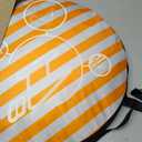 Pop Up Beach Tent Shade Sun Shelter UPF 50+ Canopy Cabana 2-3 Person for Adults Baby Kids Outdoor Activities Camping Fishing Hiking Picnic Touring (Orange Stripes), 64.9 inches x 59 inches x 43.3 inches