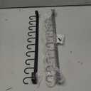 Mkono Hat Rack Wall Mount Set of 2 Hat Storage Organizer for 20 Baseball Caps, Modern Metal Closet Hat Hooks for Wall, Ball Caps Holder Organizer for Bedroom Entryroom Closet Organization, Black