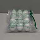 12 Pcs White Wooden Eggs, Unpainted Fake Wooden Easter Egg for Kids DIY Crafts Paint Your Own Egg Decor, Easter Eggs Hunt, Basket Stuffers