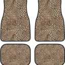 Car Floor Mats Non-Slip Automotive Floor Mats All-Weather Front Rear Car Floor Foot Mat Sets of 4 Pieces Foot Mats Rugs Carpet for Car Trucks SUV Sedans (NO.34)