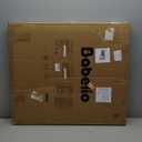 Babelio 26-43" No Bottom Bar Baby Gate for Babies, Elders and Pets, Mesh Gate with Large Walk Thru Door, One-Handed Open, Auto-Closing, Hardware Mount Safety Gate for Stairs and Doorways, White