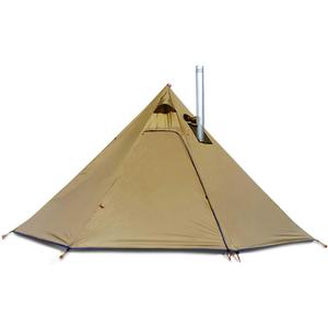 4 Persons 5lb Lightweight Tipi Hot Tents with Stove Jack, 7'3" Standing Room, Teepee Tent for Hunting Family Team Backpacking Camping Hiking (Olive Drab)
