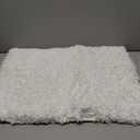 ILANGO White Christmas Bathroom Rugs 24" 17" Non Slip & Super Absorbent Extra Thick Soft, Washable Bath Mat for Floor, Non Shedding Microfiber Plush Shaggy Bath Rug for Bathtub Shower Room Sink