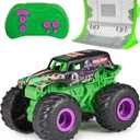 Monster Jam, Official Grave Digger Remote Control Monster Truck with Ramp, Small 1:64 Scale RC Cars Kids Toys for Boys and Girls Ages 3 4 5 6 and up