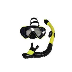 Kids Snorkel Set Dry Top Snorkeling Gear for Kids Youth Boys Girls Junior Age 5-15,Tempered Glass Swimming Diving Mask and Snorkel Set 180 Degree Panoramic View