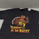 Funny Turkey is So Rizzy Thanksgiving Meme 67 T-Shirt, Size Medium