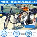 2 Pack 2 Bike Capacity Post and Ring Bike Rack 35" L