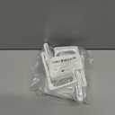 2 x TonGass 4-Pack RV Curtain Holders with Screws (White)  Camper & Motorhome Curtain Clips for Window Drapes, Heavy-Duty Plastic Retainers for RV, Boat, and Trailer Curtains